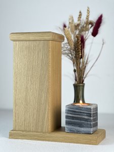 Urn gemaakt van Eiken hout, Houten urn, Exclusieve houten urn, Handgemaakte urn van hout, Houten urnen, Grote urn, mini urn, DeHoutenUrn.nl